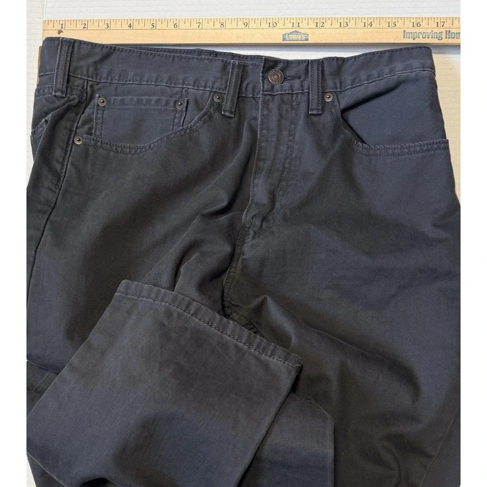 LEVI'S 505 - Men's Regular Fit Straight Leg Denim Black Jeans - Size 34x32